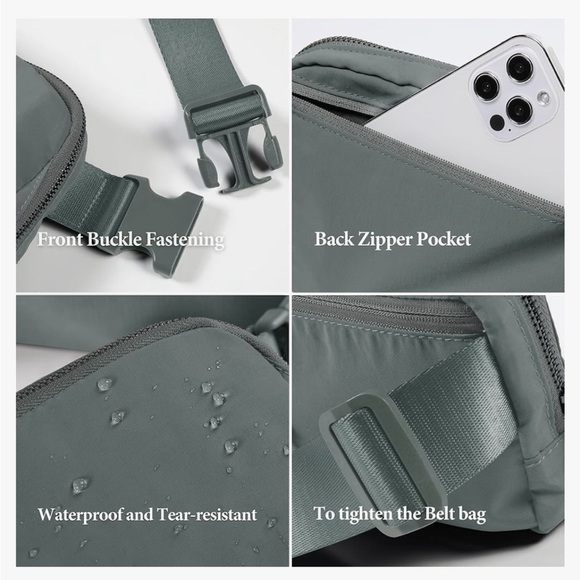 ODODOS Unisex Mini Belt Bag in Iron Grey - Picture 6 of 6